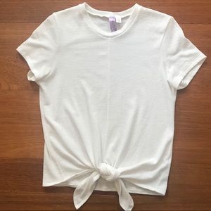White knot-front Tee from Francesca’s